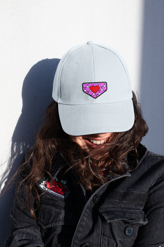 Baseball Homeplate Hearts - Women's Cap