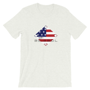 My Life is Beisbol - USA Flag - Short-Sleeve T-Shirt