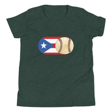 Load image into Gallery viewer, Baseball Mode - PR Flag - Youth Short Sleeve T-Shirt