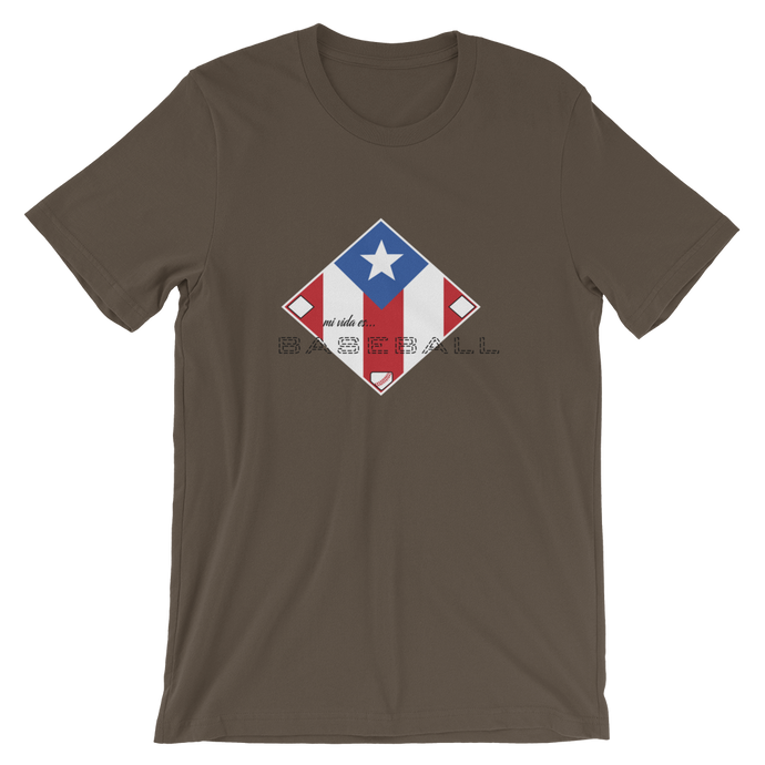 Mi Vida es Baseball - PR Flag - Short-Sleeve T-Shirt