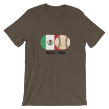 Load image into Gallery viewer, Baseball Mode - Mexico Flag Dirt Ball - Short-Sleeve T-Shirt