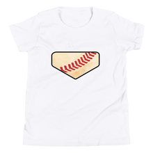 Load image into Gallery viewer, Homeplate Stitch - Dirt Logo - Youth Short Sleeve T-Shirt