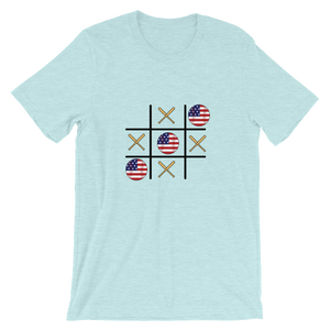 Baseball Winner Game - TTT - USA Flag - Short-Sleeve T-Shirt