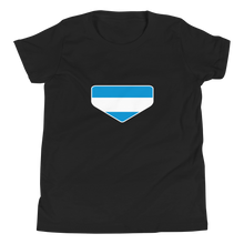 Load image into Gallery viewer, Baseball Homeplate - Nicaragua Flag - Youth Short Sleeve T-Shirt