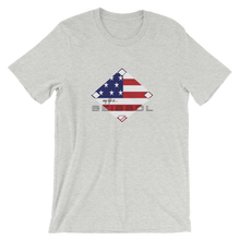 Load image into Gallery viewer, My Life is Beisbol - USA Flag - Short-Sleeve T-Shirt