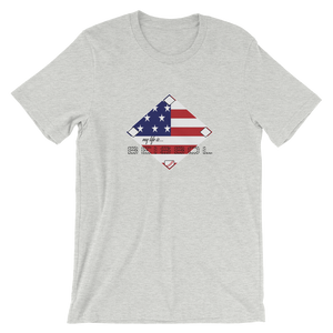My Life is Beisbol - USA Flag - Short-Sleeve T-Shirt