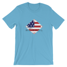 Load image into Gallery viewer, My Life is Beisbol - USA Flag - Short-Sleeve T-Shirt