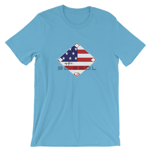 My Life is Beisbol - USA Flag - Short-Sleeve T-Shirt