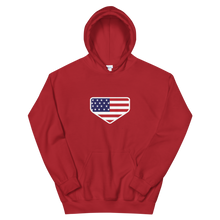 Load image into Gallery viewer, This is My Home - Homeplate USA Flag - Hooded Sweatshirt