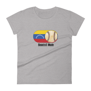 Baseball Mode - Venezuela Flag - Women's Short Sleeve T-shirt