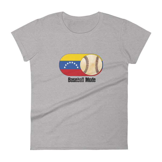 Baseball Mode - Venezuela Flag - Women's Short Sleeve T-shirt