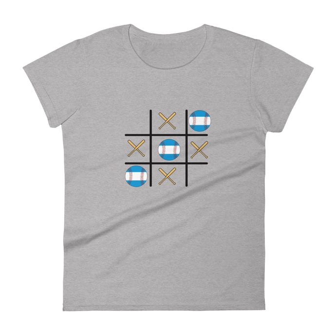 Baseball Game Winner - TTT - Nicaragua Flag - Women's short sleeve t-shirt
