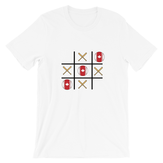 Baseball Winner Game - TTT- Canada Flag - Short-Sleeve T-Shirt