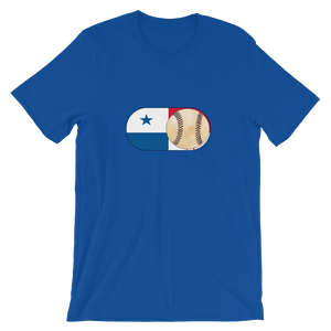 Baseball Mode -No Words - Panama Flag - Short Sleeve T-Shirt