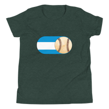 Load image into Gallery viewer, Baseball Mode - Nicaragua Flag - Youth Short Sleeve T-Shirt