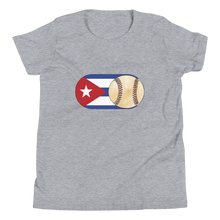 Load image into Gallery viewer, Baseball Mode - Cuba Flag - Youth Short Sleeve T-Shirt