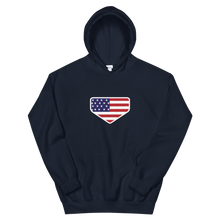 Load image into Gallery viewer, This is My Home - Homeplate USA Flag - Hooded Sweatshirt