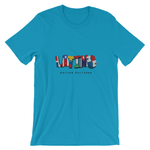 Proud Latino-  Flags - Uniting Culturas - Short-Sleeve T-Shirt