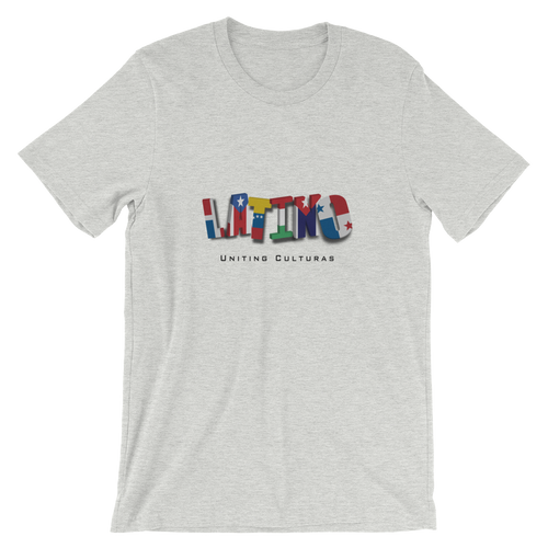 Proud Latino-  Flags - Uniting Culturas - Short-Sleeve T-Shirt