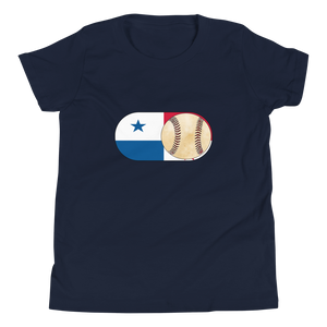 Baseball Mode - Panama Flag - Youth Short Sleeve T-Shirt