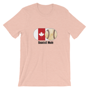 Baseball Mode - Canada Flag Dirt Ball - Short-Sleeve T-Shirt
