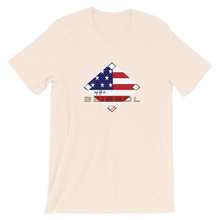 Load image into Gallery viewer, My Life is Beisbol - USA Flag - Short-Sleeve T-Shirt