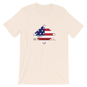 My Life is Beisbol - USA Flag - Short-Sleeve T-Shirt