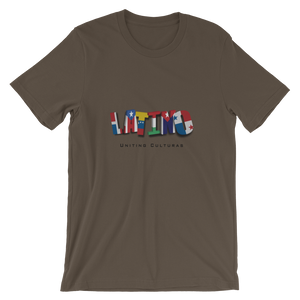 Proud Latino-  Flags - Uniting Culturas - Short-Sleeve T-Shirt