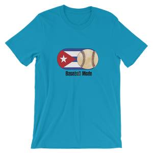 Baseball Mode- Cuba Flag Dirt Ball - Short-Sleeve T-Shirt