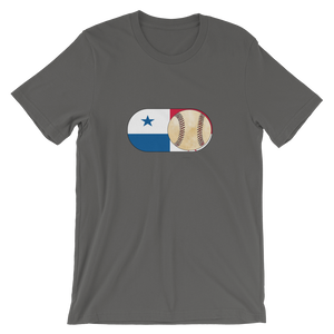 Baseball Mode -No Words - Panama Flag - Short Sleeve T-Shirt