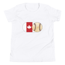 Load image into Gallery viewer, Baseball Mode - Canada Flag - Youth Short Sleeve T-Shirt