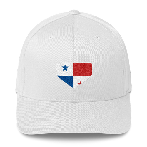 Baseball Homeplate - Panama Flag - Structured Twill Cap