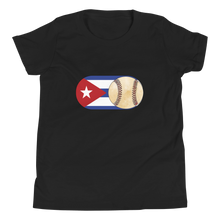 Load image into Gallery viewer, Baseball Mode - Cuba Flag - Youth Short Sleeve T-Shirt