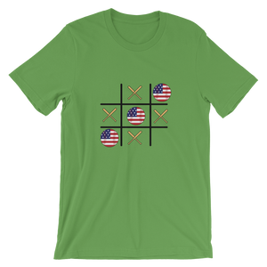 Baseball Winner Game - TTT - USA Flag - Short-Sleeve T-Shirt