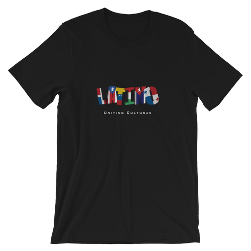 Proud Latino - Uniting Culturas - White Letters - Short-Sleeve T-Shirt