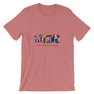 Proud Latino-  Flags - Uniting Culturas - Short-Sleeve T-Shirt