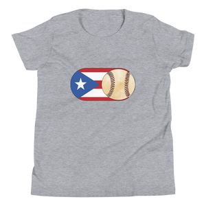 Baseball Mode - PR Flag - Youth Short Sleeve T-Shirt