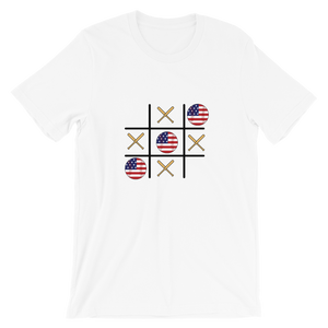 Baseball Winner Game - TTT - USA Flag - Short-Sleeve T-Shirt