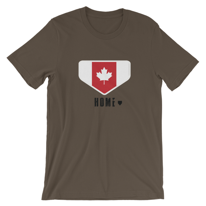 This is My Home - Canada Homeplate Flag - Short-Sleeve T-Shirt