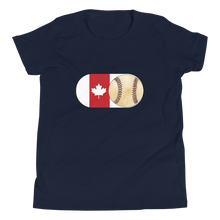 Load image into Gallery viewer, Baseball Mode - Canada Flag - Youth Short Sleeve T-Shirt