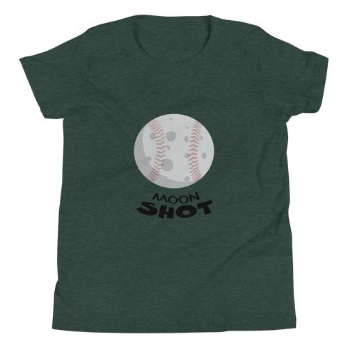 Moon Shot - Baseball  - Youth Short Sleeve T-Shirt