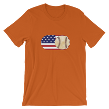 Load image into Gallery viewer, Baseball Mode -No Words - USA Flag - Short Sleeve T-Shirt