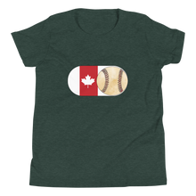 Load image into Gallery viewer, Baseball Mode - Canada Flag - Youth Short Sleeve T-Shirt