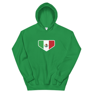 This is My Home - Homeplate Mexico Flag - Hooded Sweatshirt