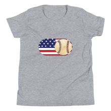 Load image into Gallery viewer, Baseball Mode - USA Flag - Youth Short Sleeve T-Shirt