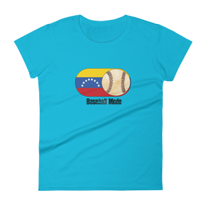Baseball Mode - Venezuela Flag - Women's Short Sleeve T-shirt