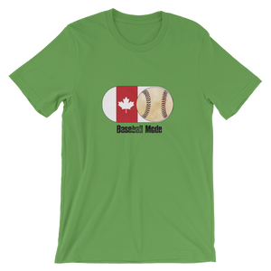 Baseball Mode - Canada Flag Dirt Ball - Short-Sleeve T-Shirt