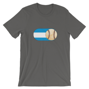 Baseball Mode - No Words - Nicaragua Flag -  Short-Sleeve T-Shirt