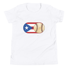 Load image into Gallery viewer, Baseball Mode - PR Flag - Youth Short Sleeve T-Shirt