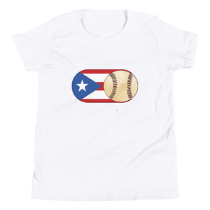 Baseball Mode - PR Flag - Youth Short Sleeve T-Shirt